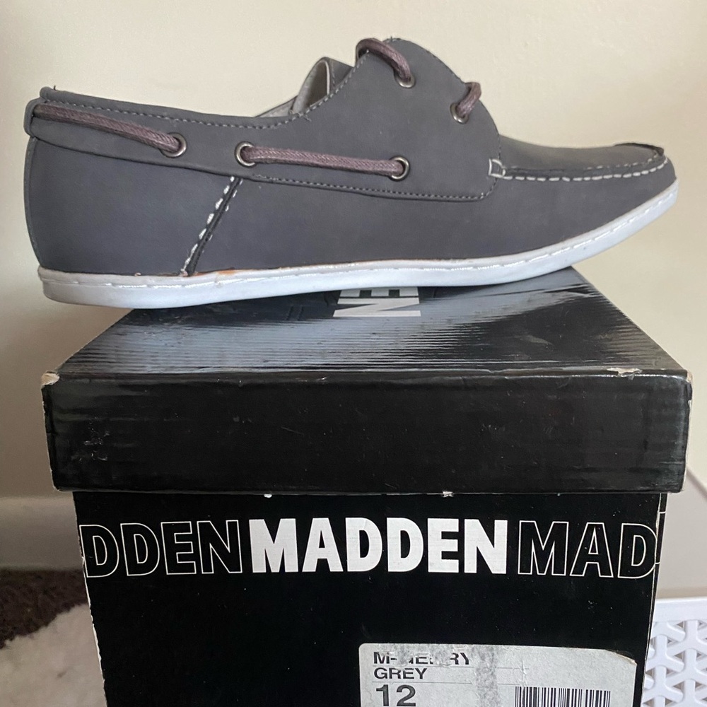 Steve Madden Charcoal Boat Shoes